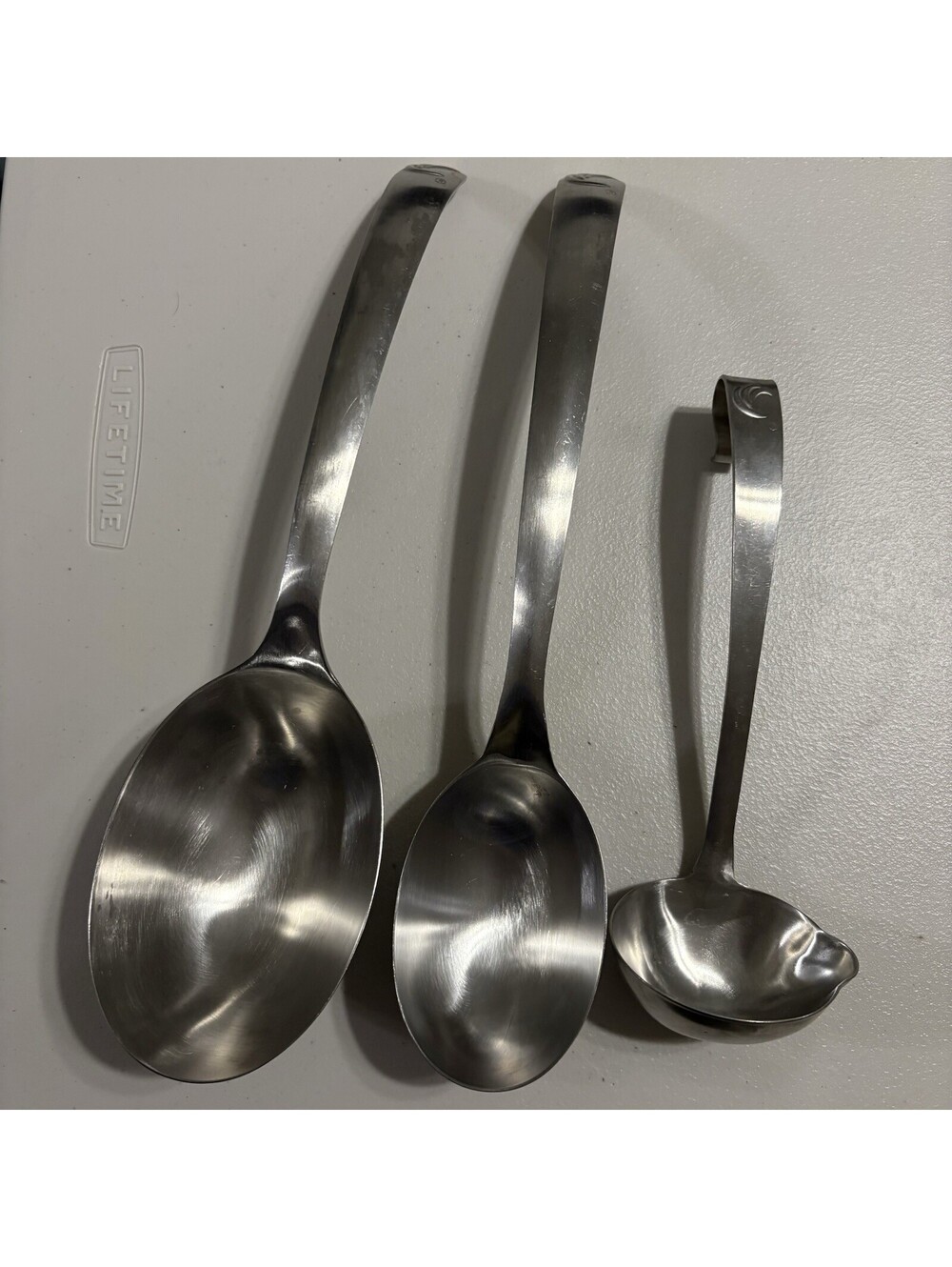 Weight Watchers Easy Measure Portion Control 3 Serving Spoons Stainless Steel